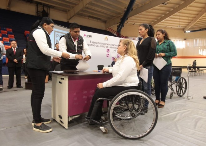 Aplicará el INE medidas especiales el 1 de junio para personas discapacitadas y trans