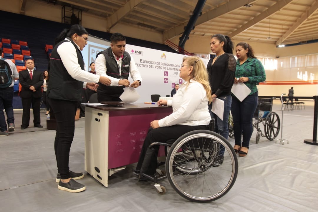 Aplicará el INE medidas especiales el 1 de junio para personas discapacitadas y trans