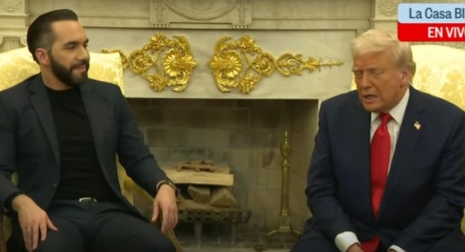 No se puede mantener la paz si no se mete a los criminales a la cárcel coinciden Trump y Bukele