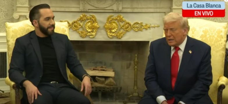 No se puede mantener la paz si no se mete a los criminales a la cárcel coinciden Trump y Bukele