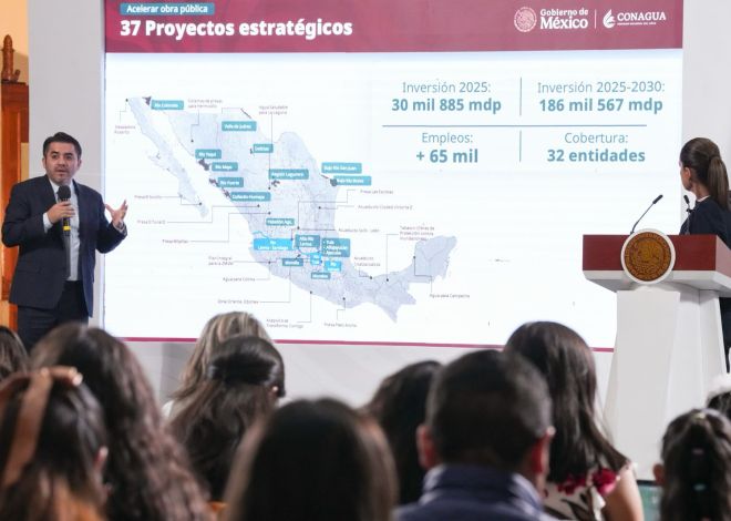 CONAGUA invertirá 186 mil mdp en 37 proyectos hídricos hasta 2030