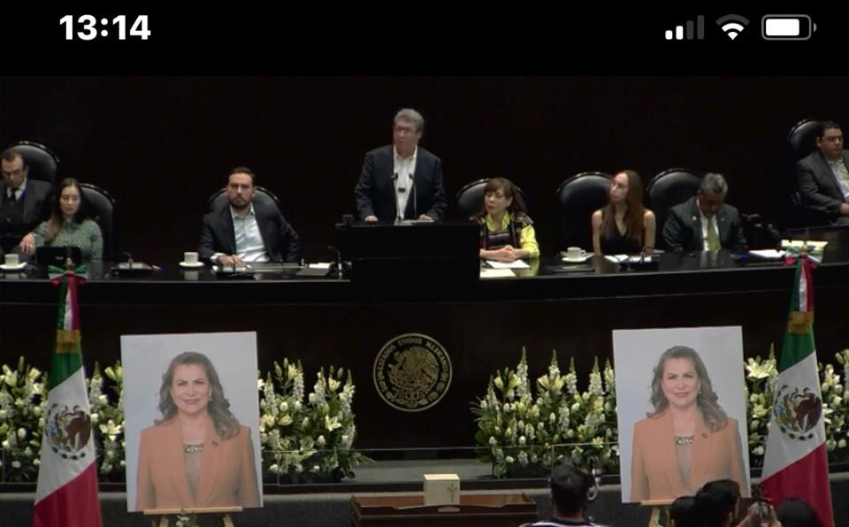 Rinden homenaje en San Lázaro a la diputada María del Carmen Pinete.