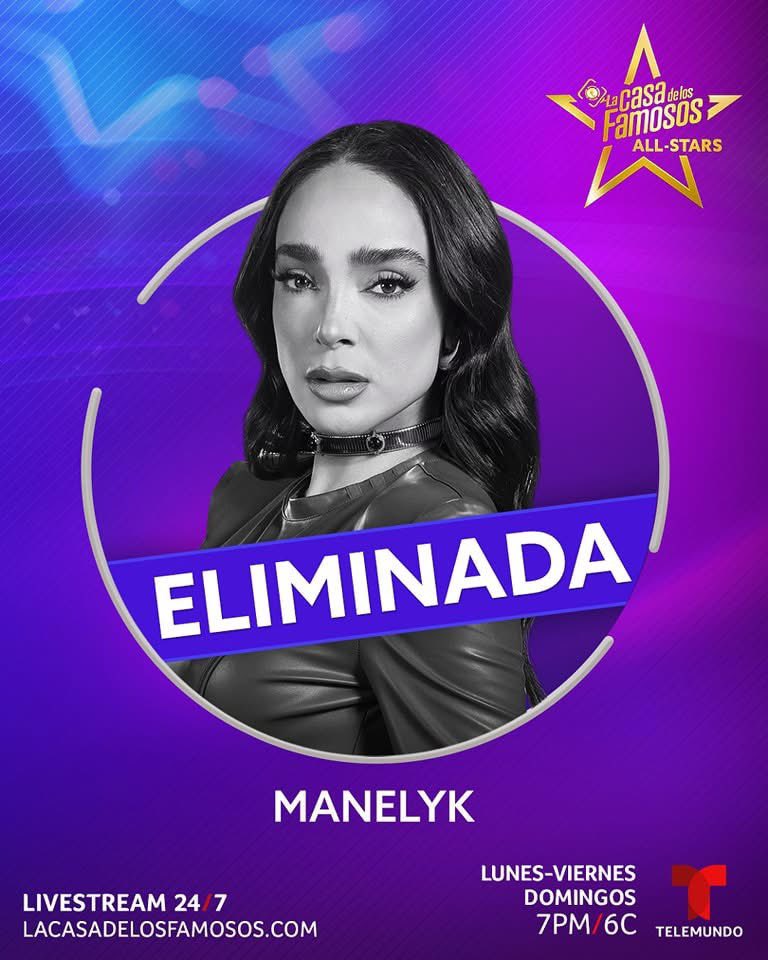 Manelyk González, eliminada de ‘La Casa de los Famosos All-Stars’ en la semana 14