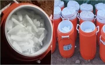 FGR ASEGURA ALREDEDOR DE 340 KILOGRAMOS DE PROBABLE METANFETAMINA