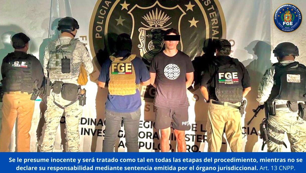 FGE Guerrero detiene a objetivo prioritario por homicidio calificado en Acapulco