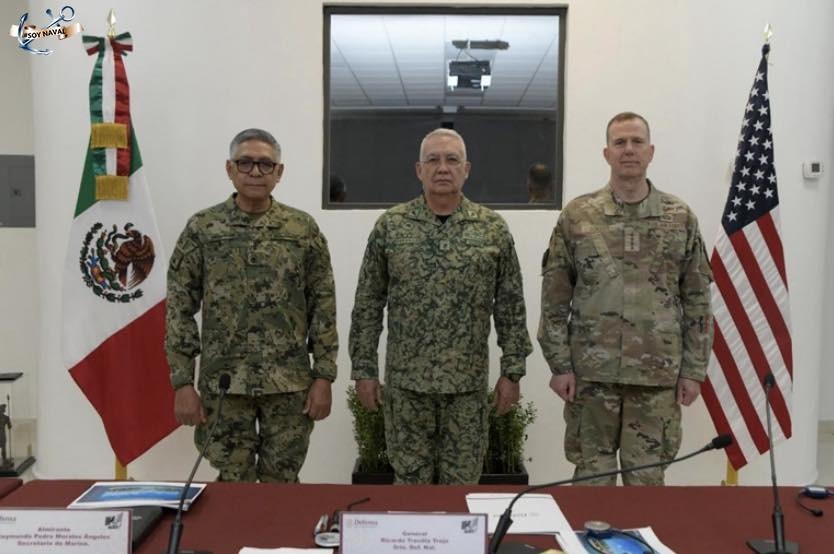Se reunieron los secretarios de Marina y Defensa de México con el titular del Comando Norte del ejército de EEUU.