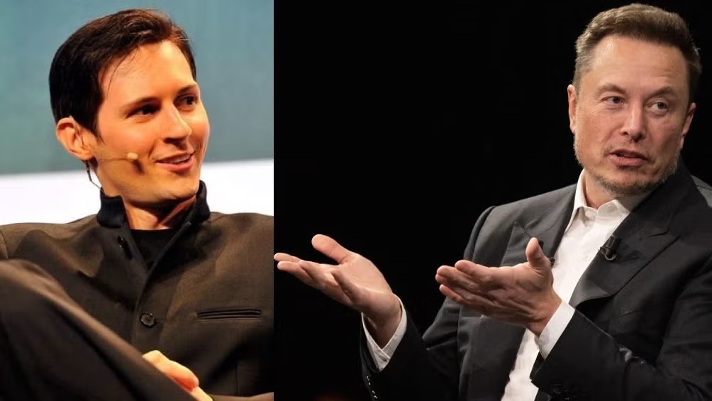 Elon Musk y Pável Durov, dueños de X y Telegram comparten sistemas de IA