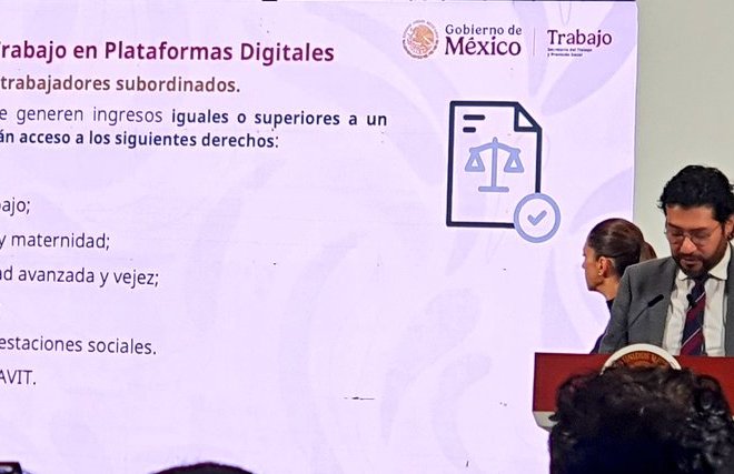 Reforma a la Ley del Trabajo brindará seguridad social a trabajadores de plataformas digitales