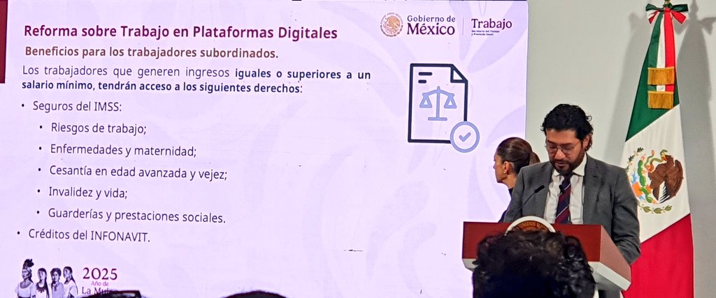 Reforma a la Ley del Trabajo brindará seguridad social a trabajadores de plataformas digitales