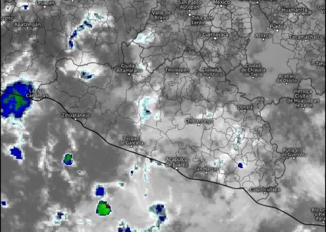 Continúa el pronóstico de lluvias fuertes para Guerrero