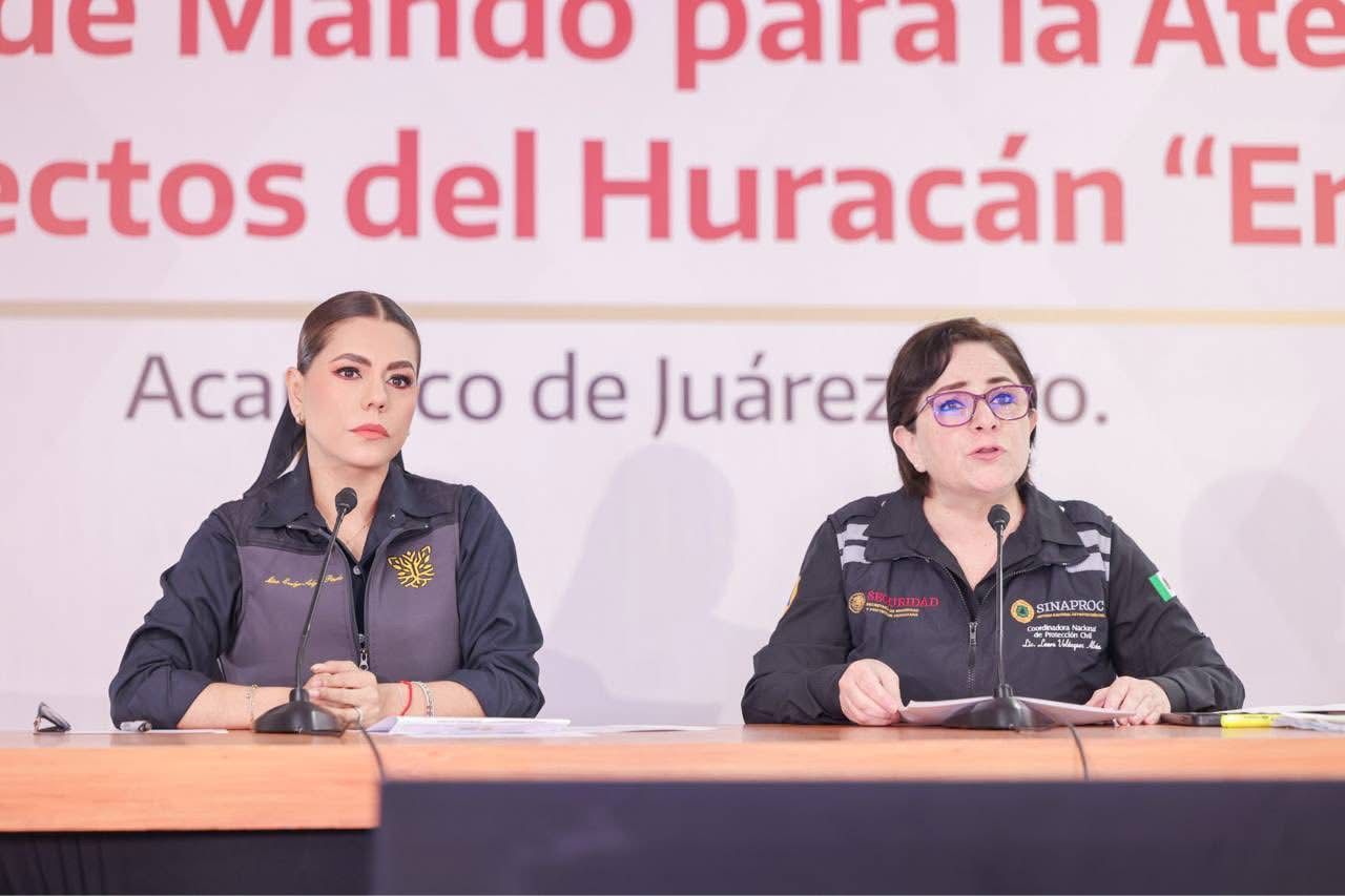 El gobierno de Guerrero se encuentra listo para atender cualquier situación ante la presencia del huracán “Erick”: Evelyn Salgado