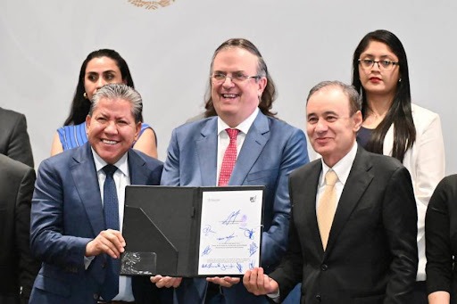 Marcelo Ebrad, David Monreal y Alfonso Durazo firman convenio para impulsar la minería en Sonora y Zacatecas