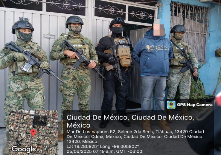 La Marina participo en la captura de cuatro presuntos narcotraficantes en la CDMX