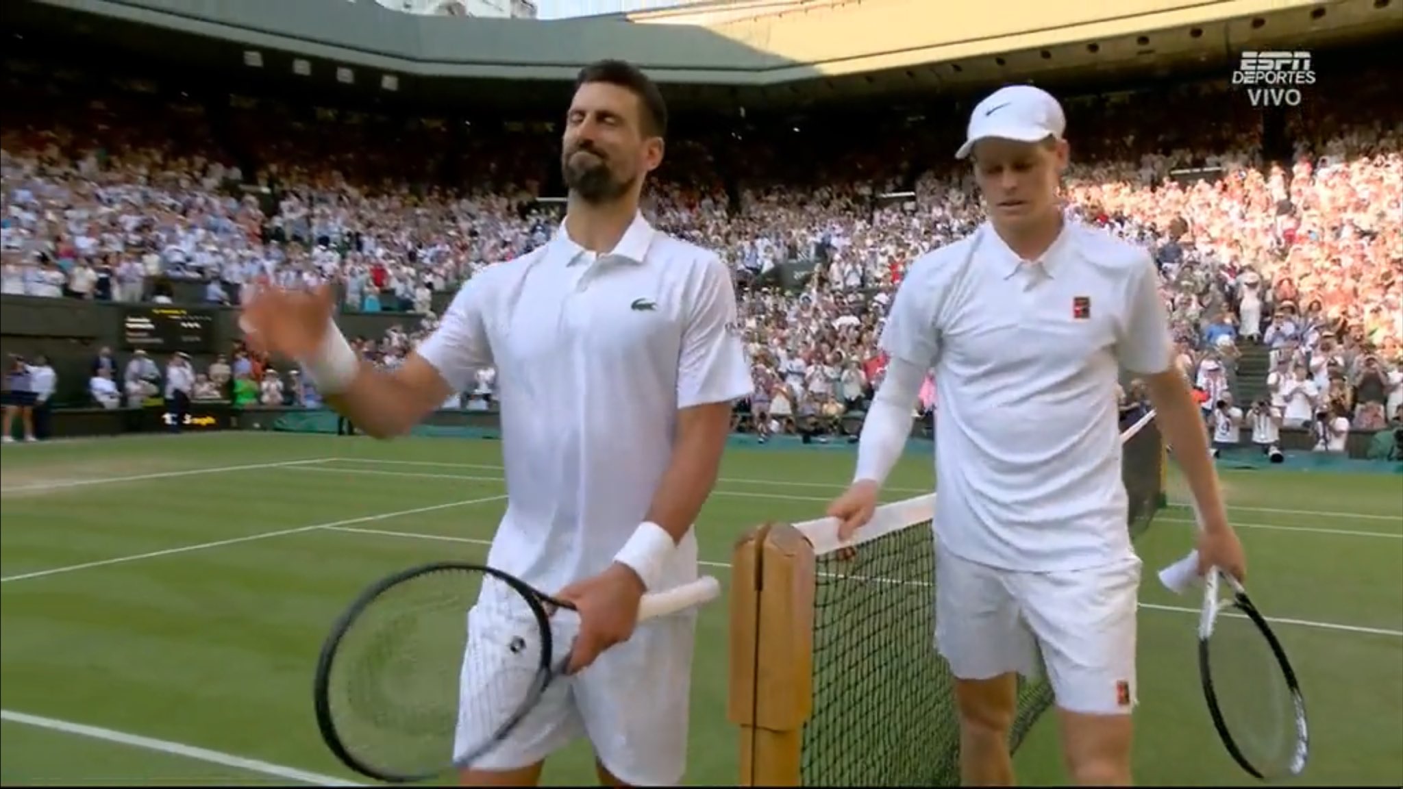 Sinner no dio opciones a Djokovic y tendrá revancha inmediata contra Alcaraz en la final de Wimbledon