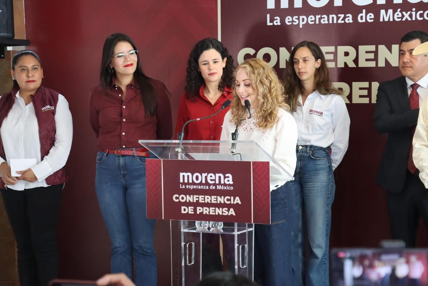 Marcela González destaca unidad de Morena en Tlaxcala durante visita de Luisa María Alcalde