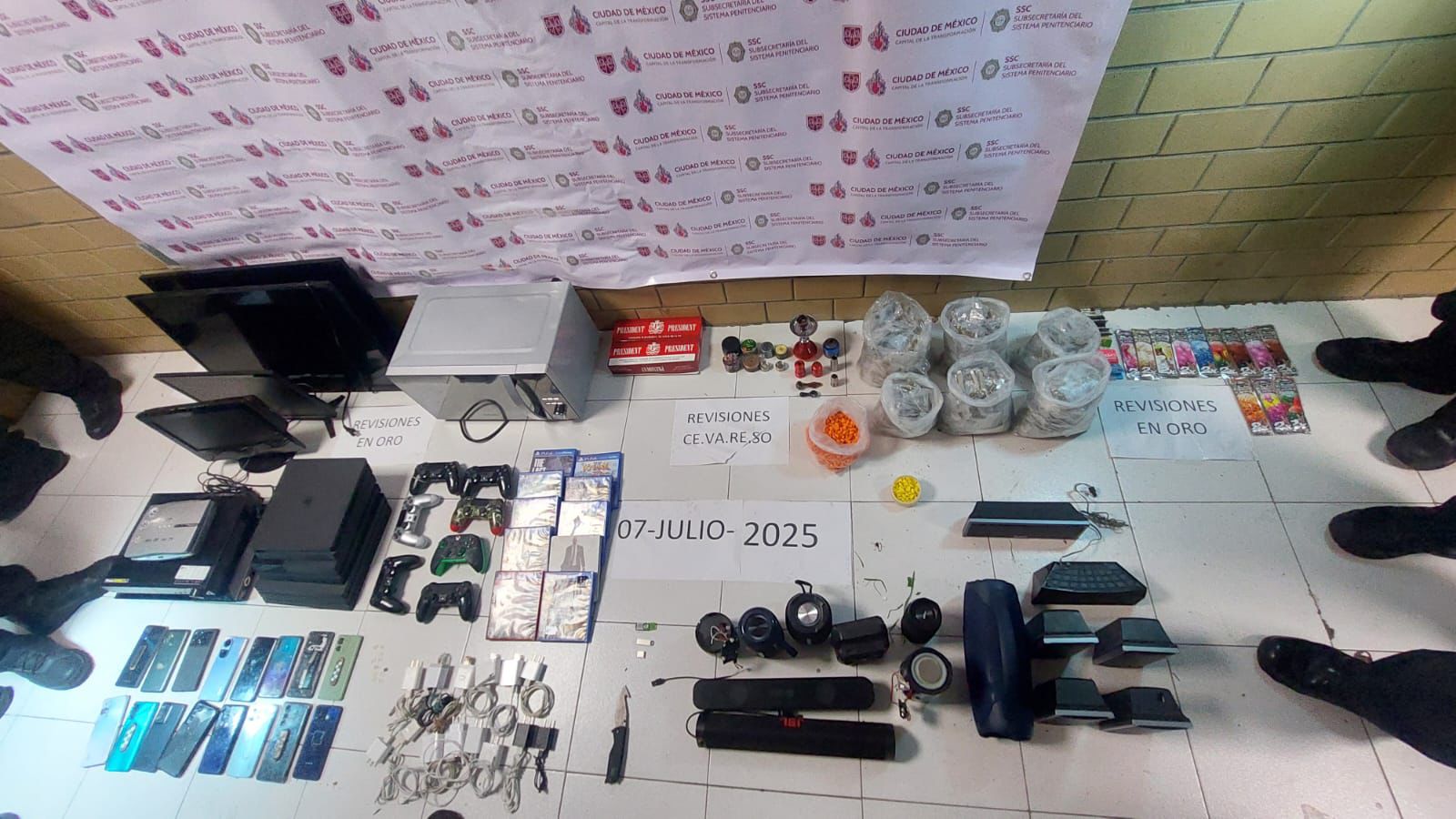Operativo en Santa Martha Acatitla: decomisan droga, celulares y electrodomésticos en revisión sorpresa