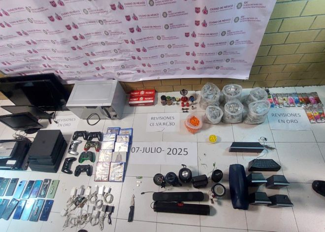 Operativo en Santa Martha Acatitla: decomisan droga, celulares y electrodomésticos en revisión sorpresa