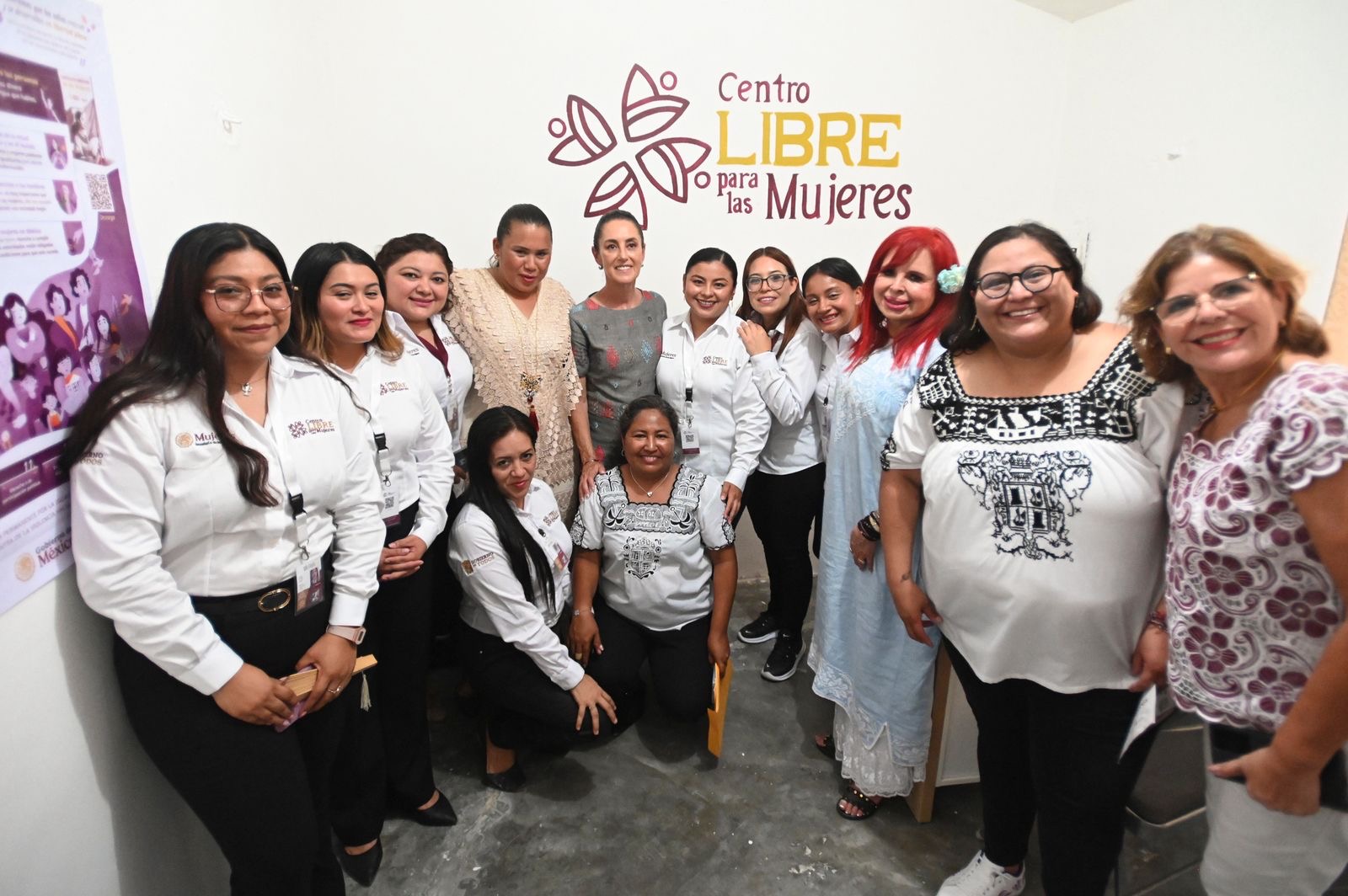 INAUGURACIÓN CENTRO LIBRE PARA LAS MUJERES EN CALAKMUL, CAMPECHE