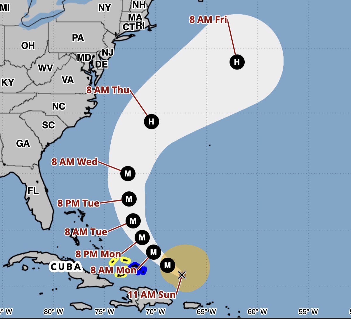 Huracán Erin se degrada a categoría 3; mantienen alertas en el Caribe y la costa este de EE.UU.