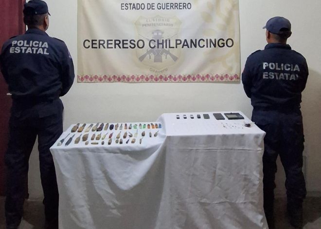 Decomisa la SSP Guerrero objetos prohibidos en el Centro Penitenciario del municipio de Chilpancingo