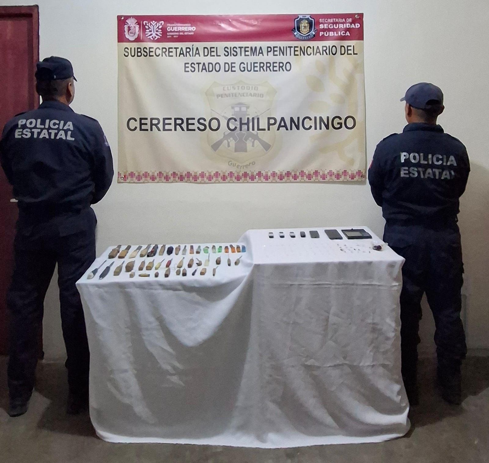 Decomisa la SSP Guerrero objetos prohibidos en el Centro Penitenciario del municipio de Chilpancingo