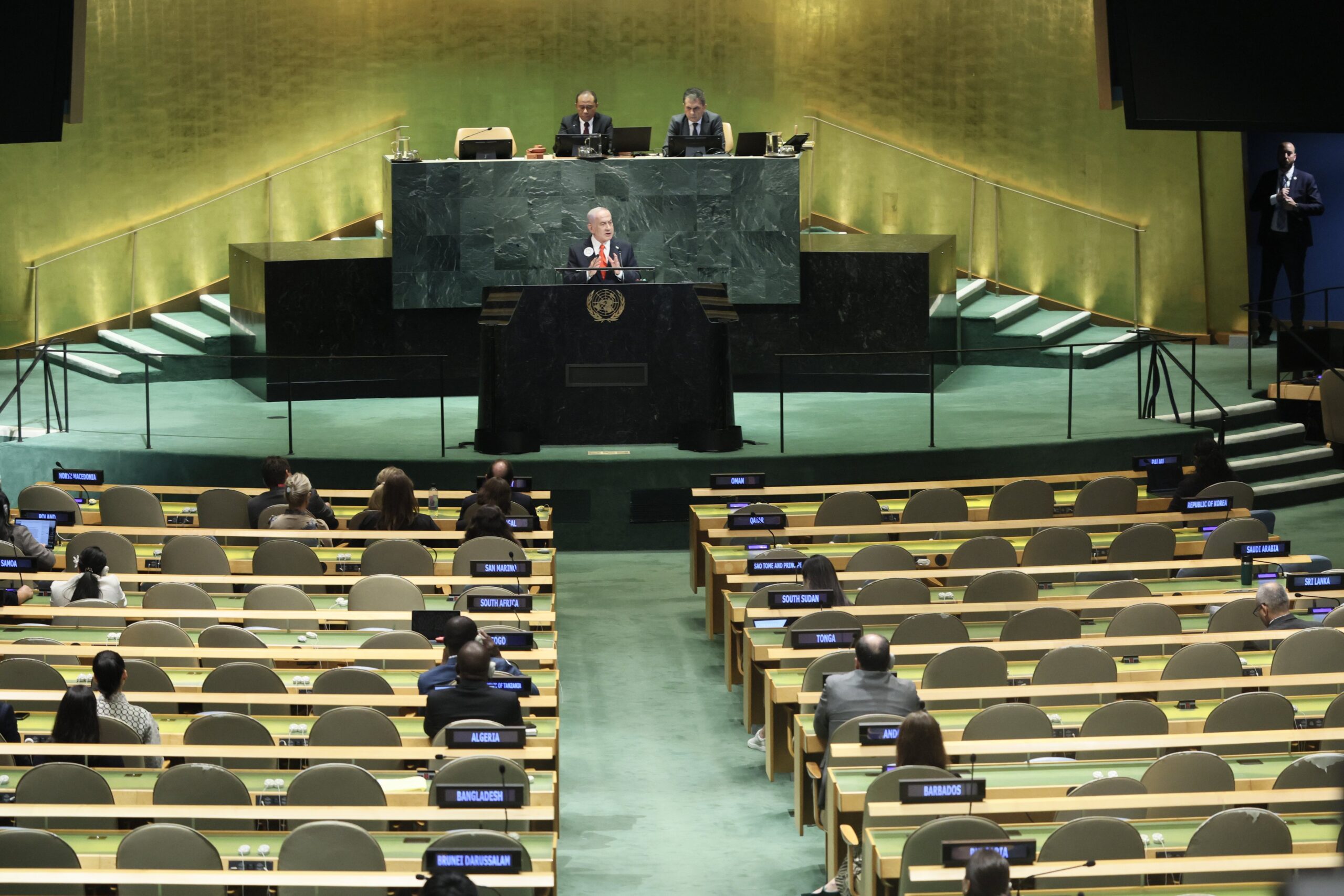 Escándalo en la ONU: delegados de EE. UU. abandonan a Netanyahu durante su discurso