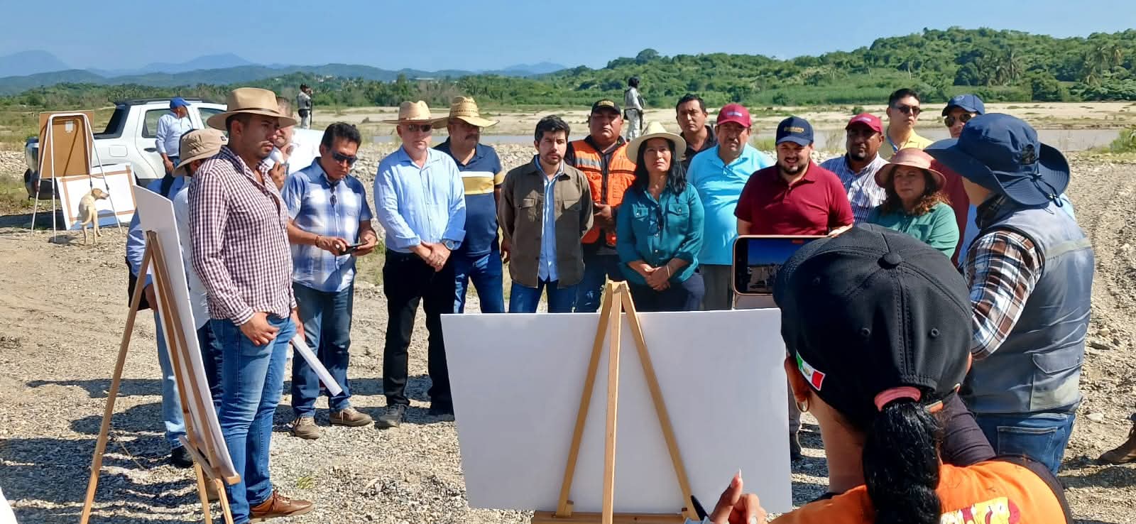 Supervisan construcción de pozos en el río Papagayo para mejorar abasto de agua en Acapulco