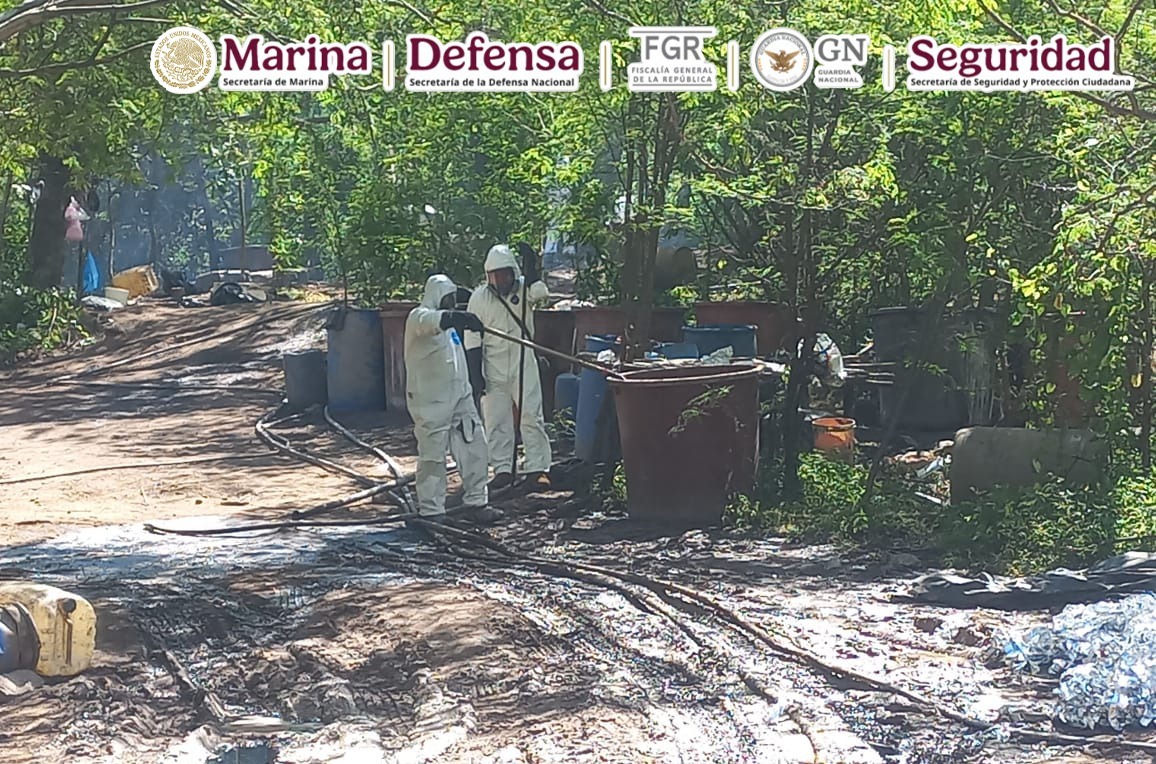 EN DURANGO, DESMANTELAN LABORATORIOS CLANDESTINOS Y ASEGURAN 21 TONELADAS DE METANFETAMINAS