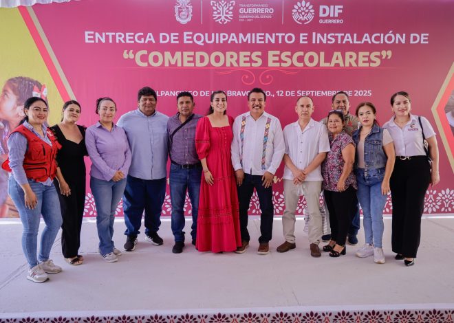 DIF Guerrero entrega de equipamiento para comedores escolares de la región Centro