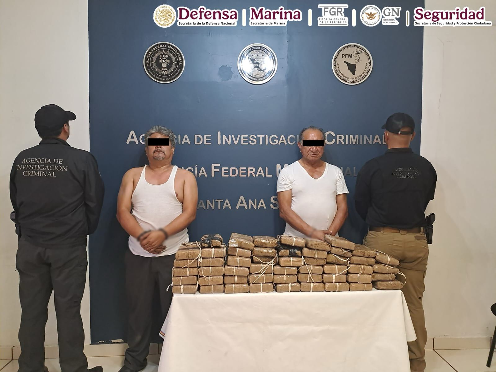 DOS HOMBRES QUE TRANSPORTABAN CERCA DE 50 KILOS DE HEROÍNA FUERON DETENIDOS EN SONORA