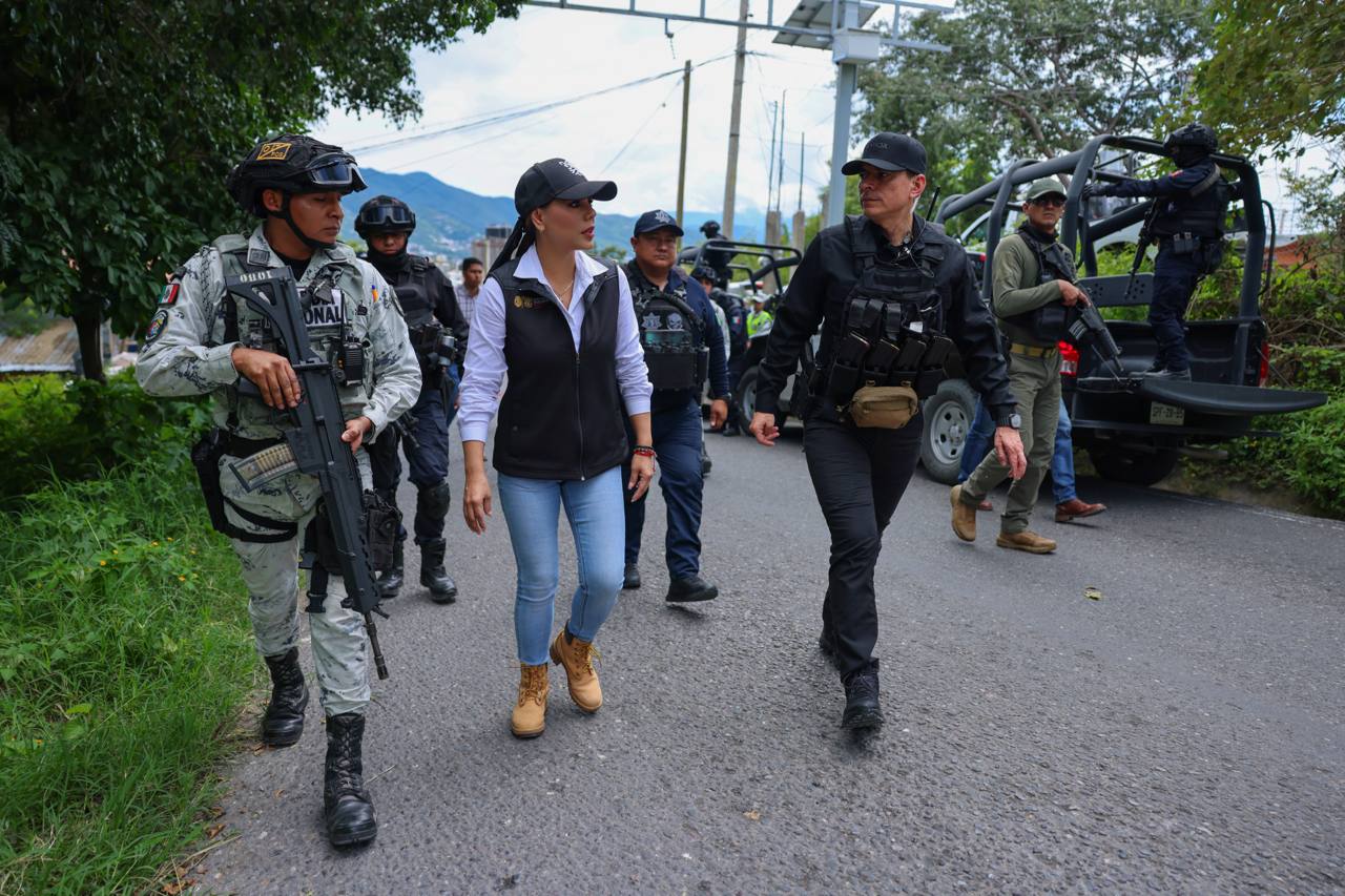 Gobernadora Evelyn Salgado refuerza operativos de seguridad en Chilpancingo