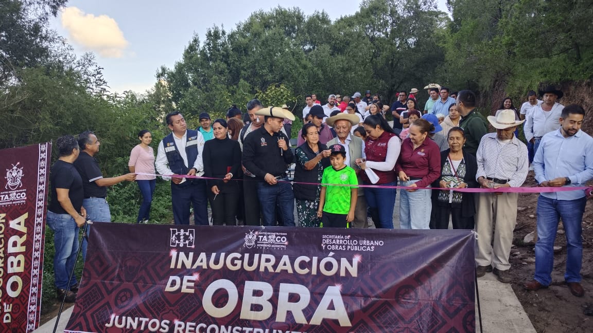 Inauguran obras del programa 2×1 para Migrantes en Taxco de Alarcón