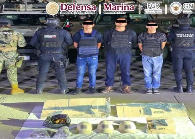 TRES HOMBRES VINCULADOS CON EXTORSIÓN FUERON DETENIDOS EN TABASCO