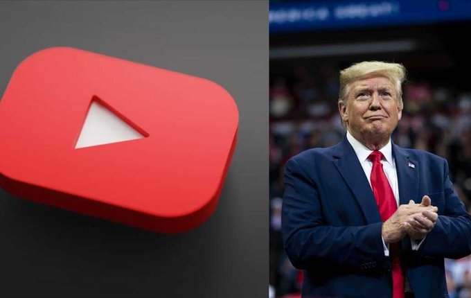 YouTube pagará a Trump 24.5 millones de dólares por suspender su cuenta por el video de “El asalto al Capitolio”.