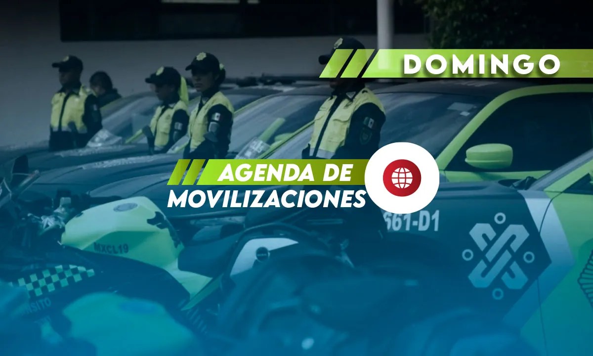 AGENDA DE MOVILIZACIONES DEL DOMINGO 21 DE SEPTIEMBRE DE 2025