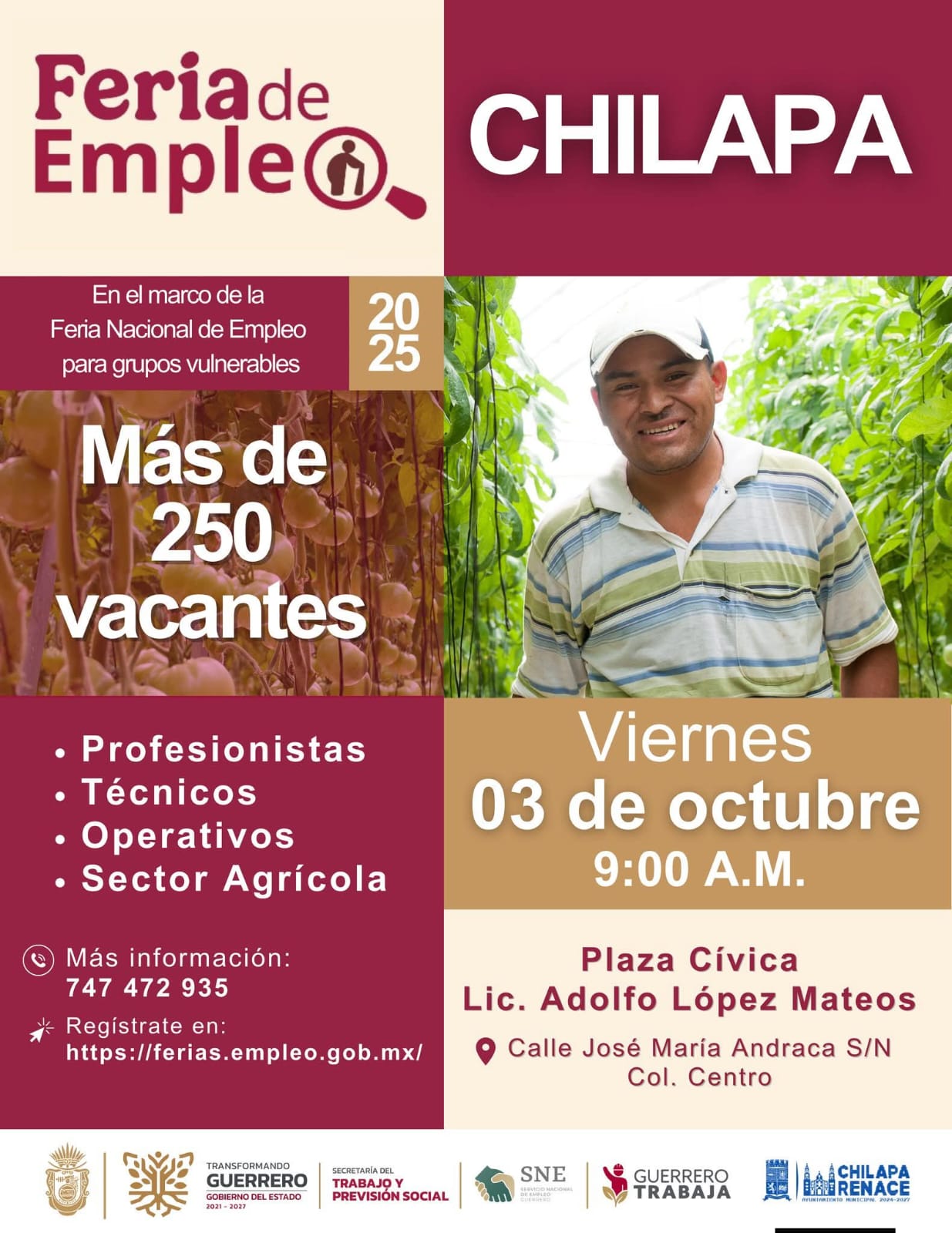 Feria de Empleo Chilapa 2025: oportunidades para todos