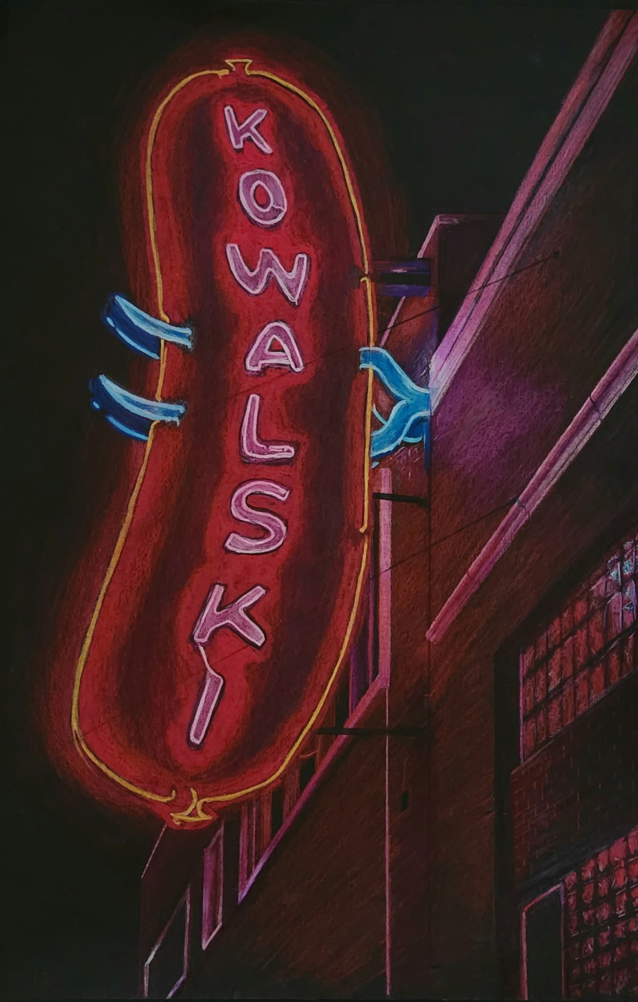 Kowalski sausage neon sign