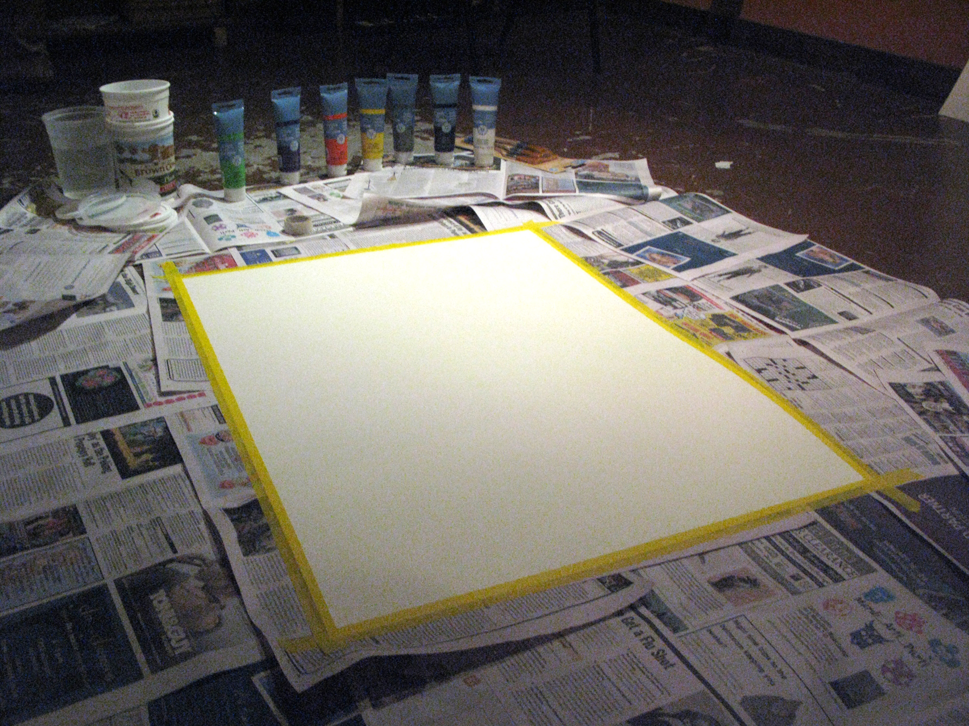 All our supplies are laid out laboriously, in order to appear clean and neat.