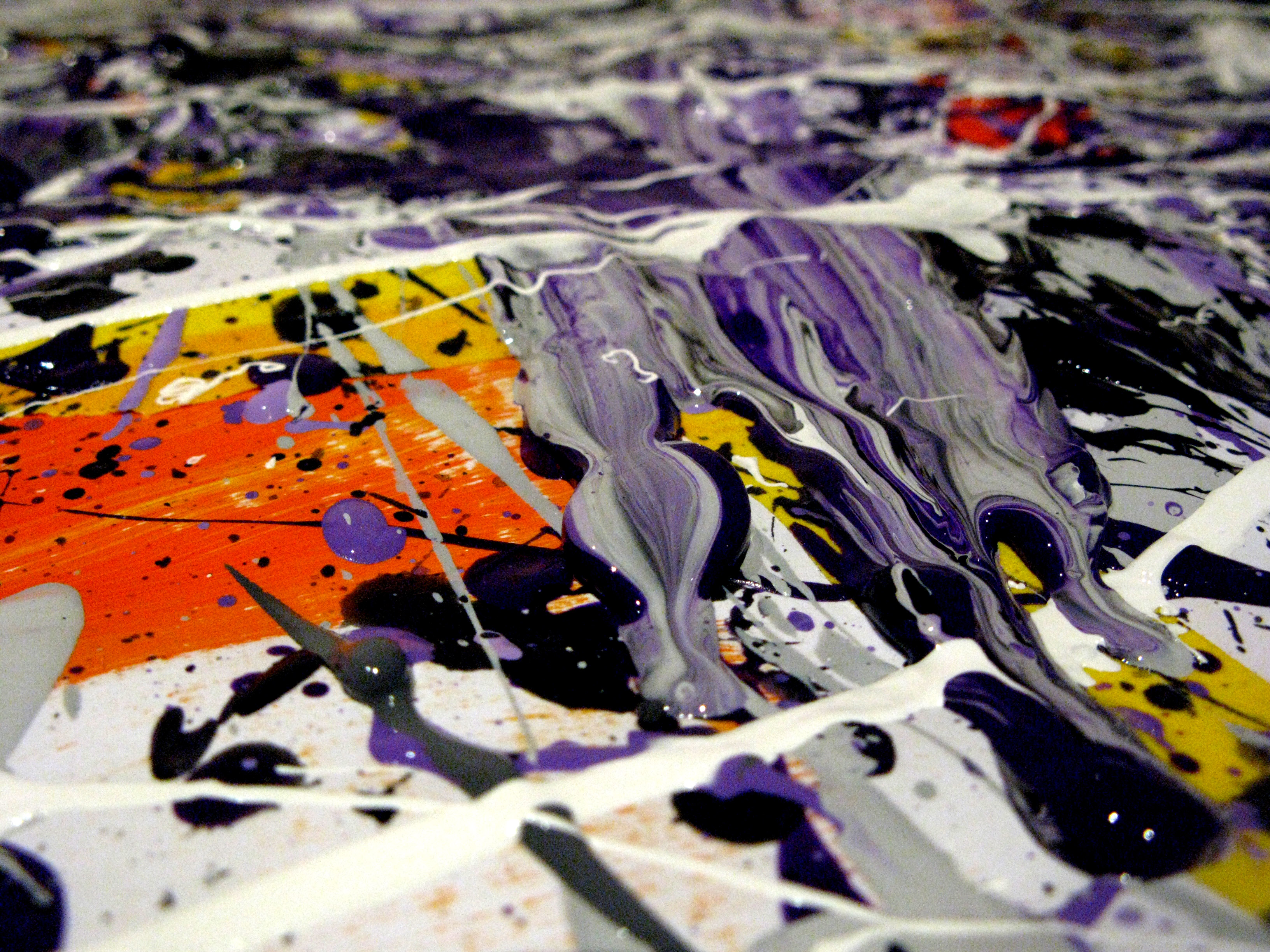 The thickness of the paint is gripping.