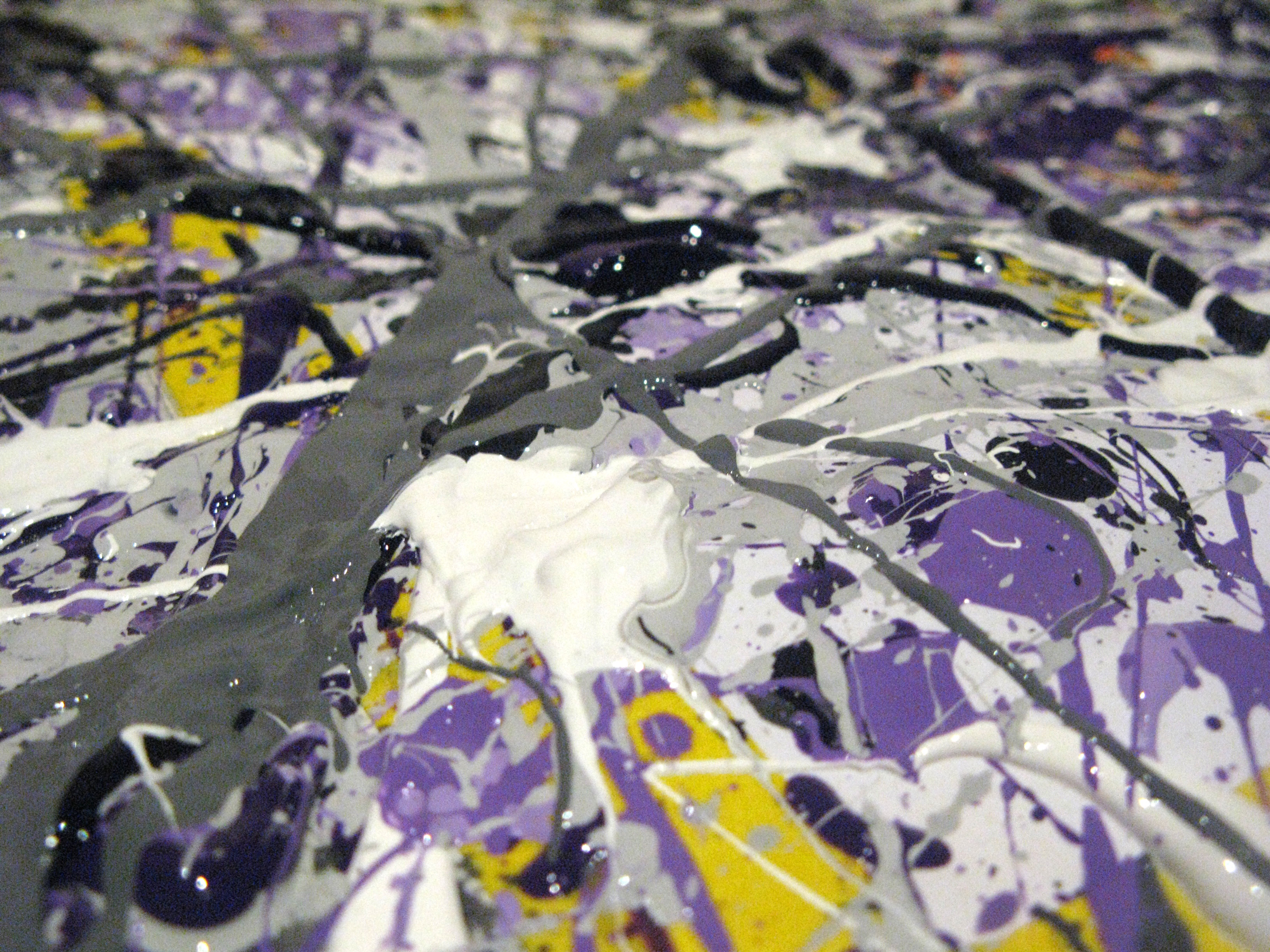 We surround the painting with furniture—barricading it from dogs, cats, roommates and each other.