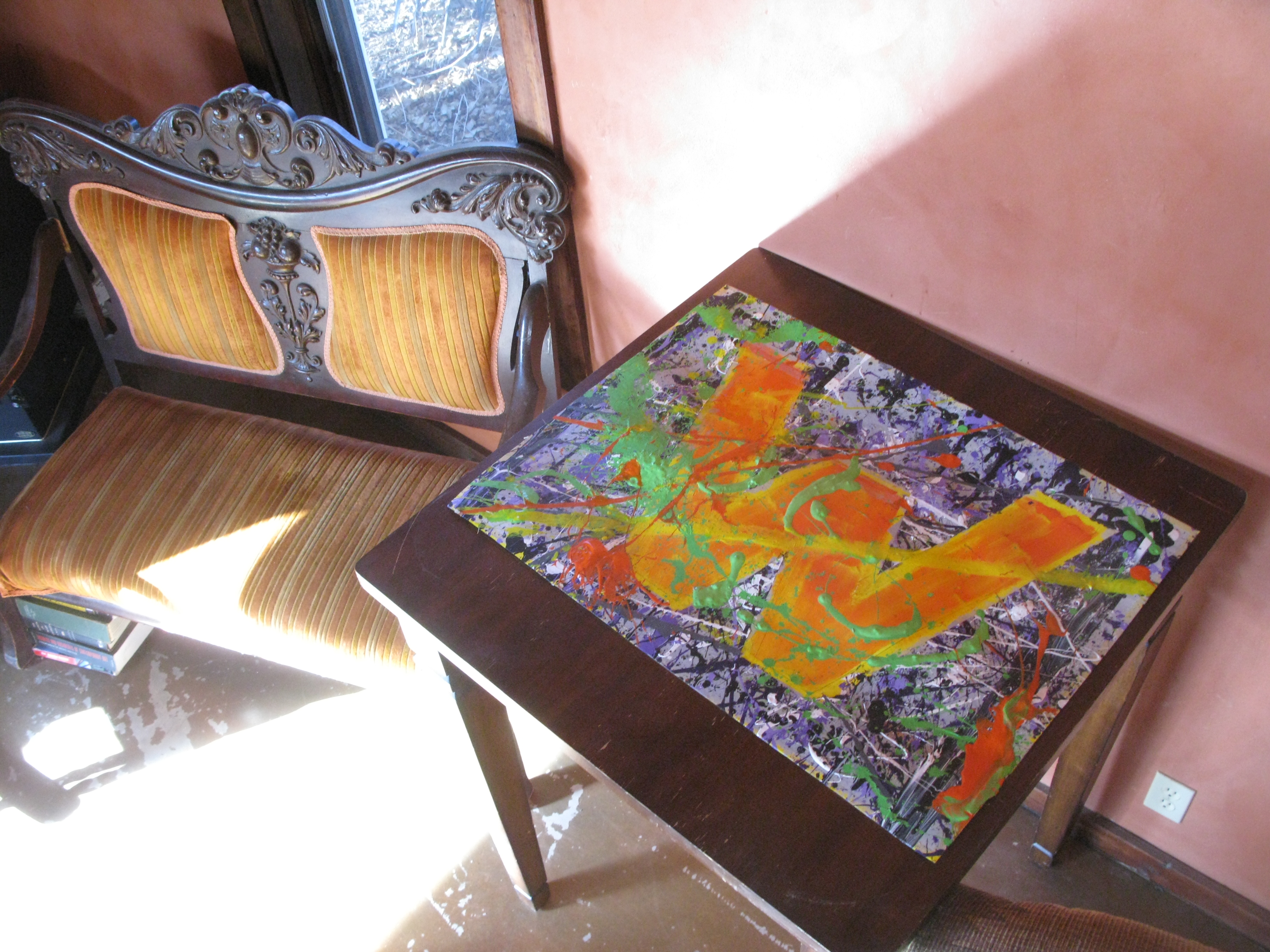 Then we let it sit on the table...