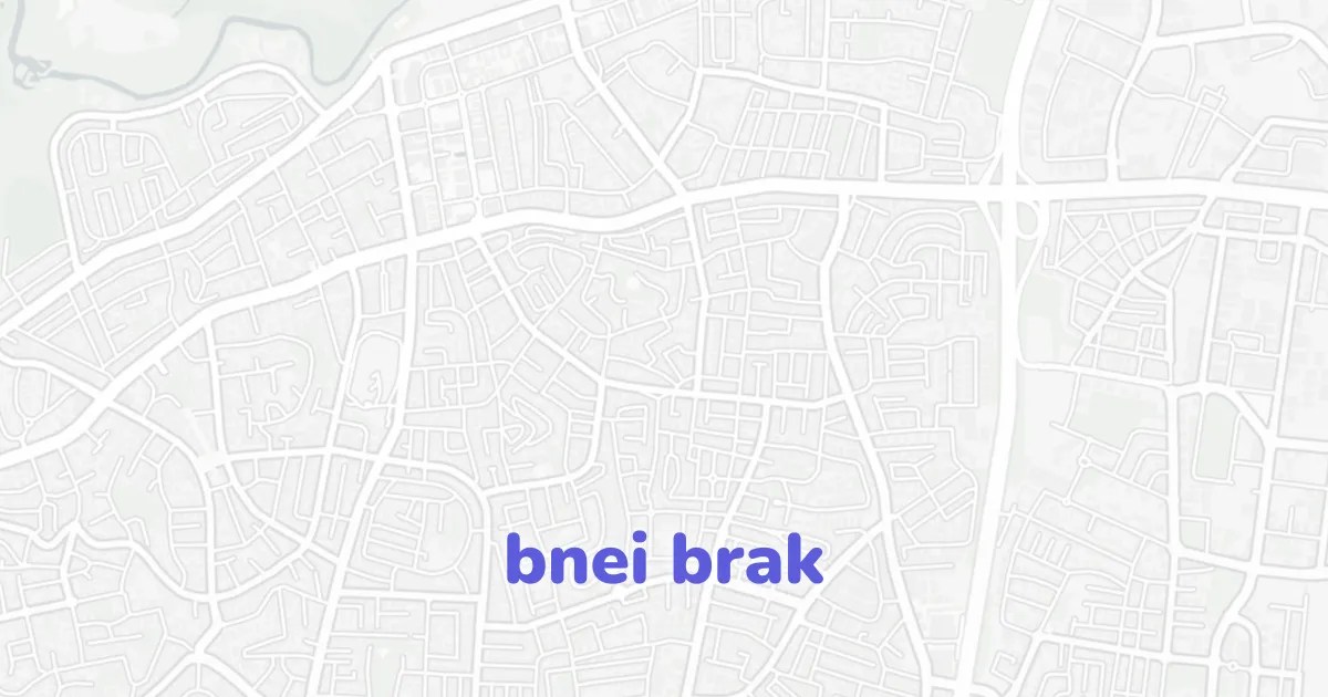 Bnei Brak Map Ready To Draw Layered Vectors CAD ATLAS Bnei Brak.webp