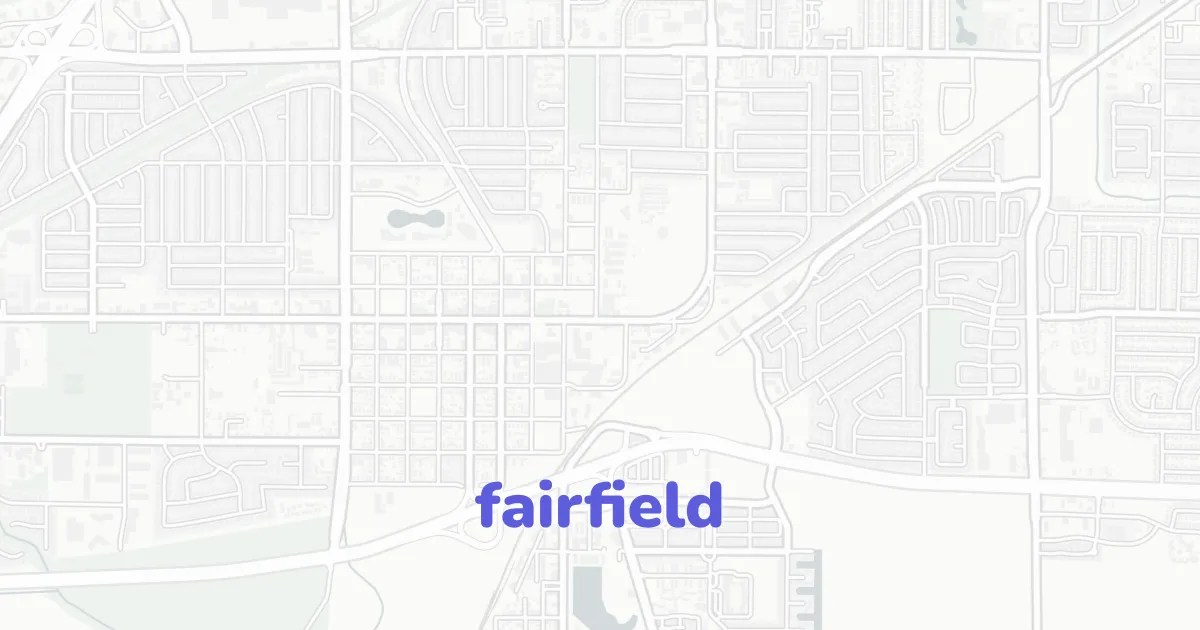 Fairfield Map Ready To Draw Layered Vectors CAD ATLAS