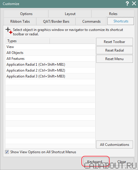 Customizing Shortcuts in Siemens NX