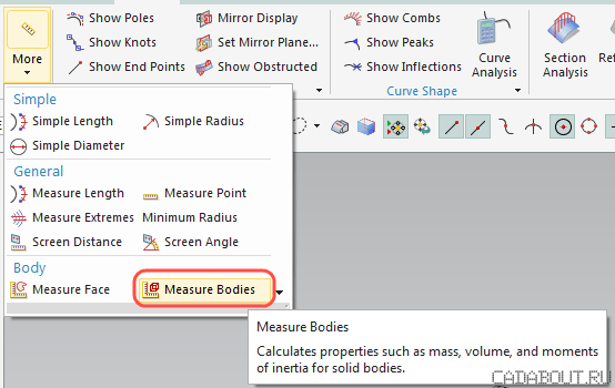 nx measure body analysis