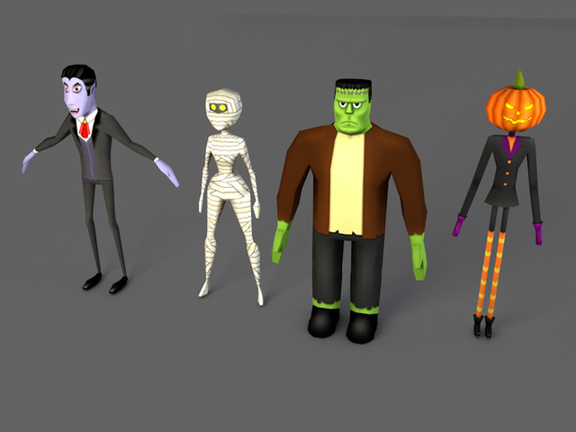 Low Poly Characters Download Free 3d Model By Anibal Fernandez Cad Crowd