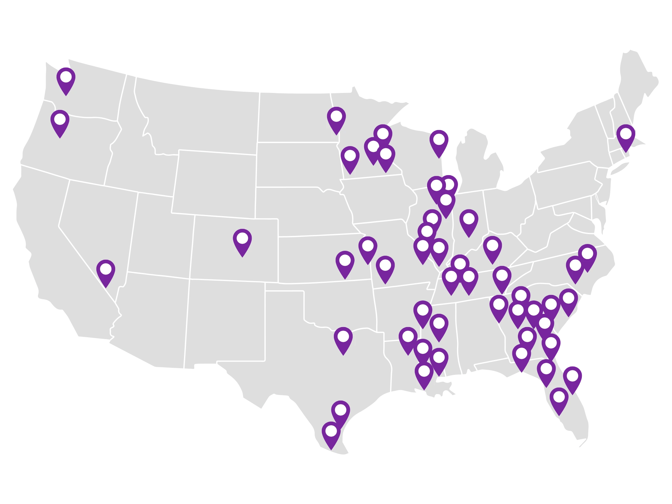 Caddison Visuals Service Map