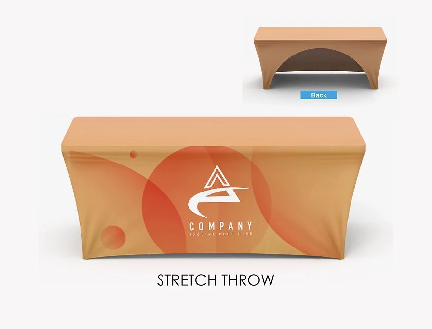 stretch throws table covers