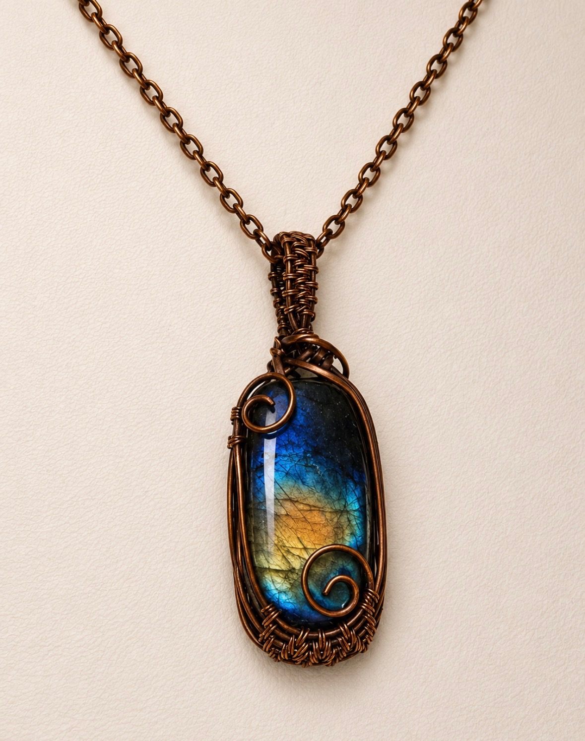 Starflame Rainbow Labradorite Pendant