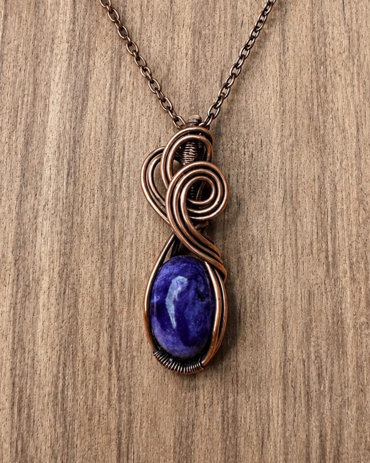 Violet Lapis Pendant